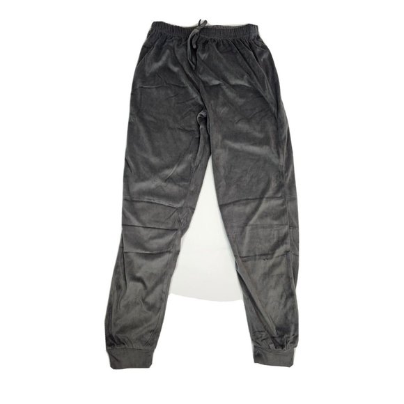 Calvin Klein Girls Velour Jogging Pants, Size 12-14, Grey, Stretch - Picture 1 of 5